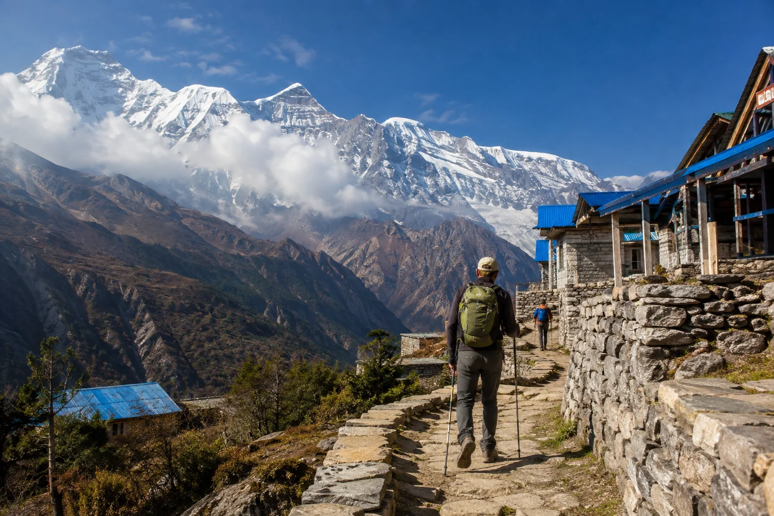 The Annapurna range in Nepal