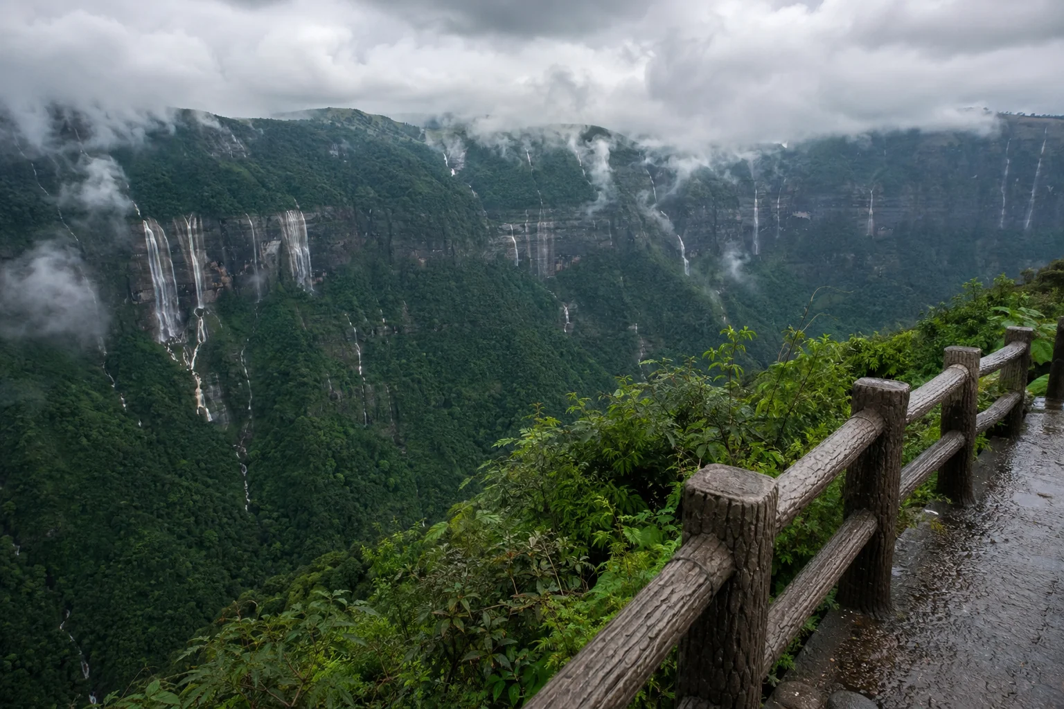 Waterfalls at Cherrapunji, Meghalaya