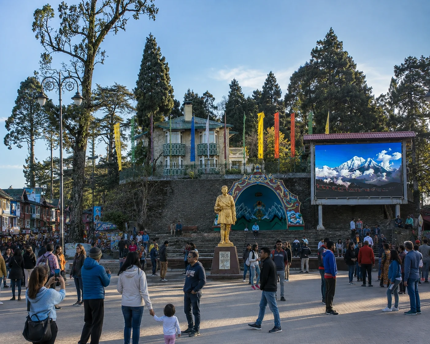 Chowrasta square, Darjeeling
