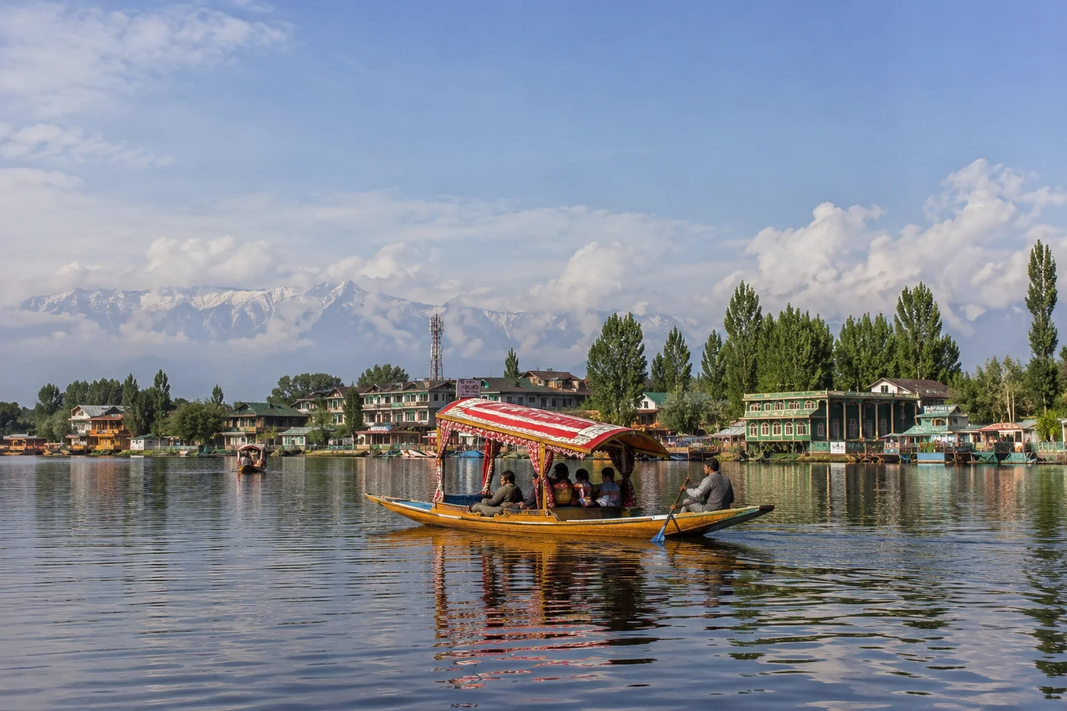 Shikaras on Dal Lake, Srinagar, Kashmir