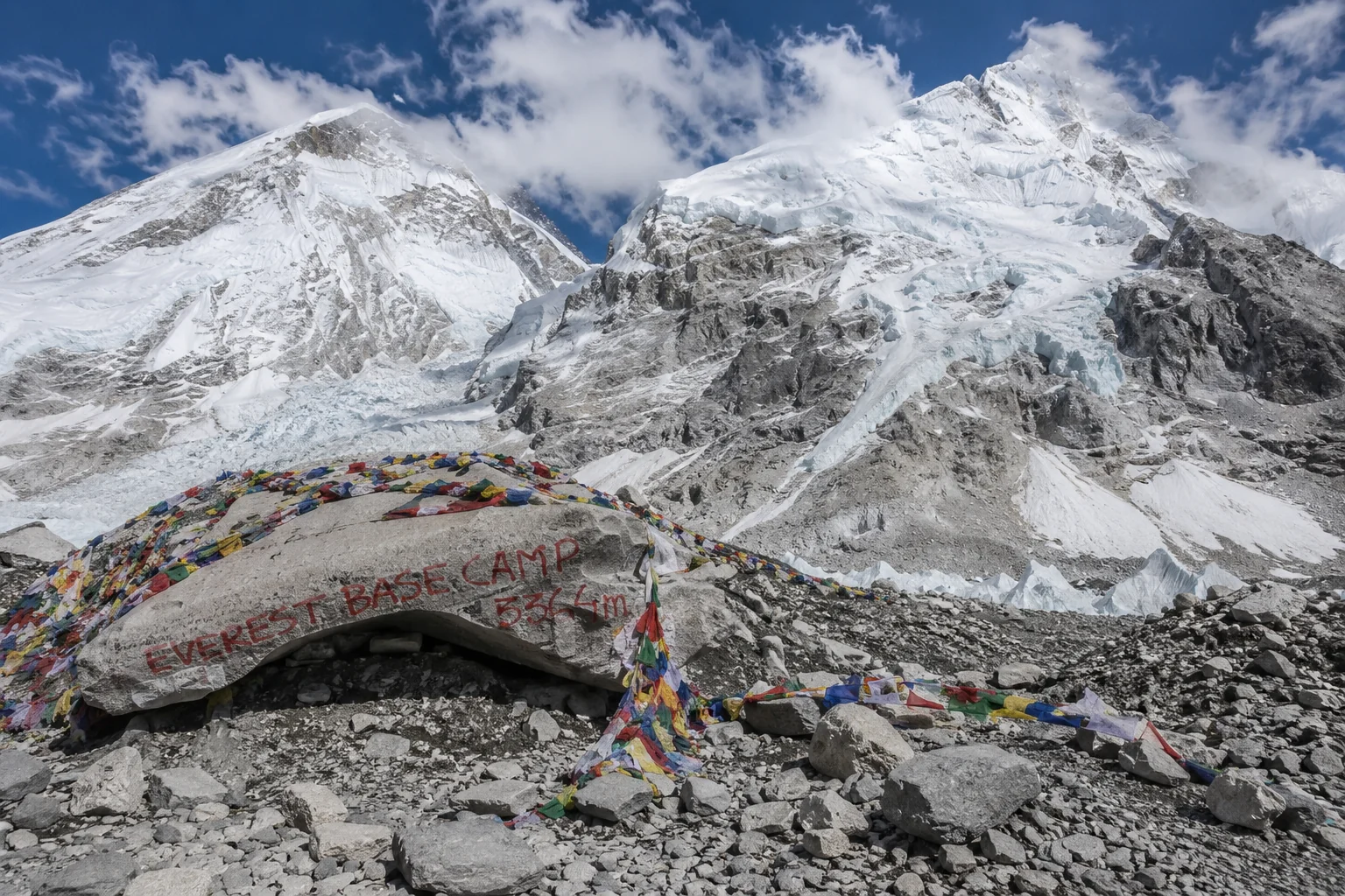The Everest Base Camp trail in the Khumbu region, Nepal