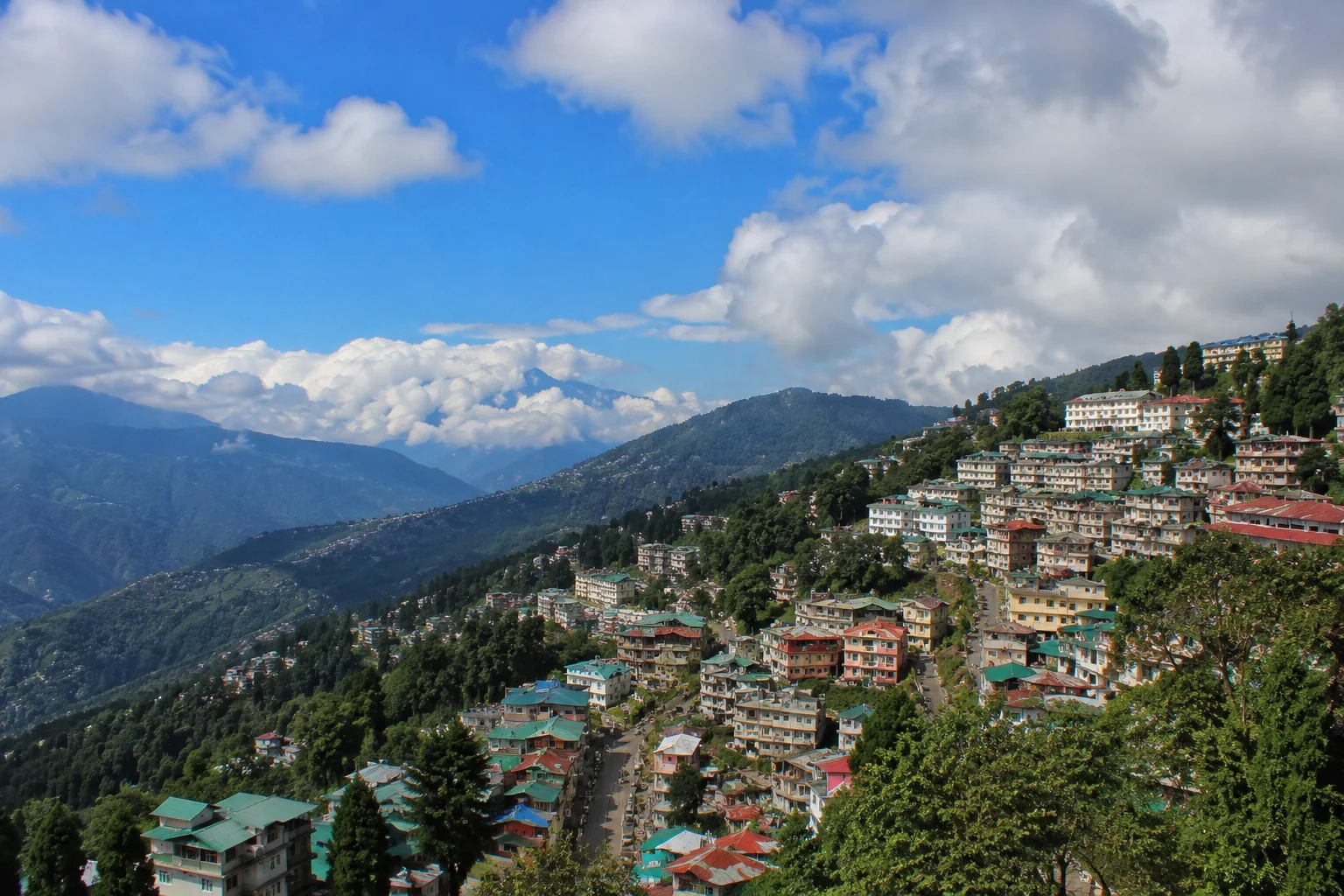 The hill capital of Gangtok, Sikkim