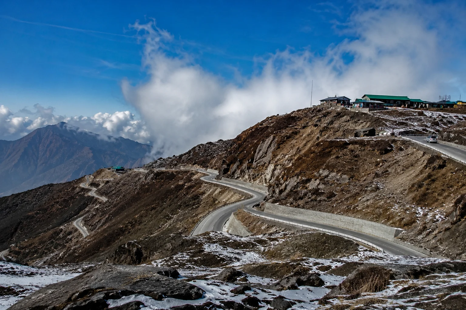 Nathula Pass on the India–Tibet border, east Sikkim