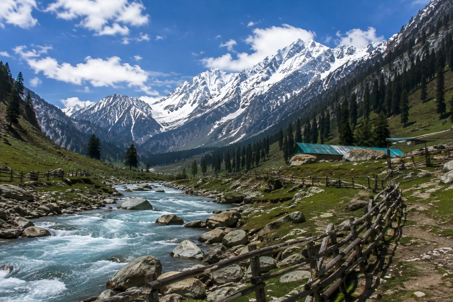 The meadows at Sonamarg in Kashmir